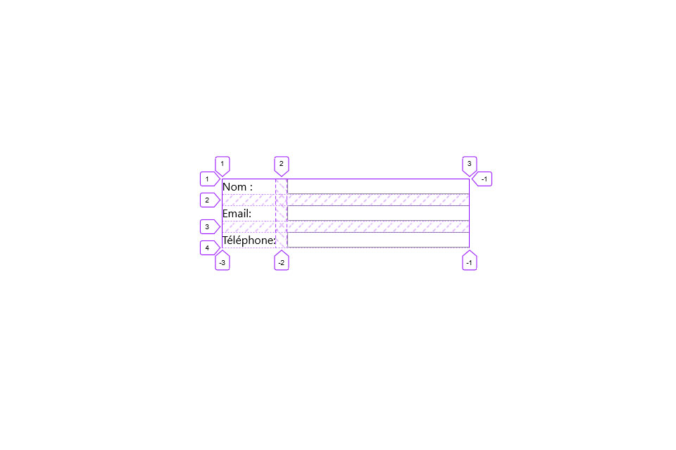 Formulaire subgrid CSS
